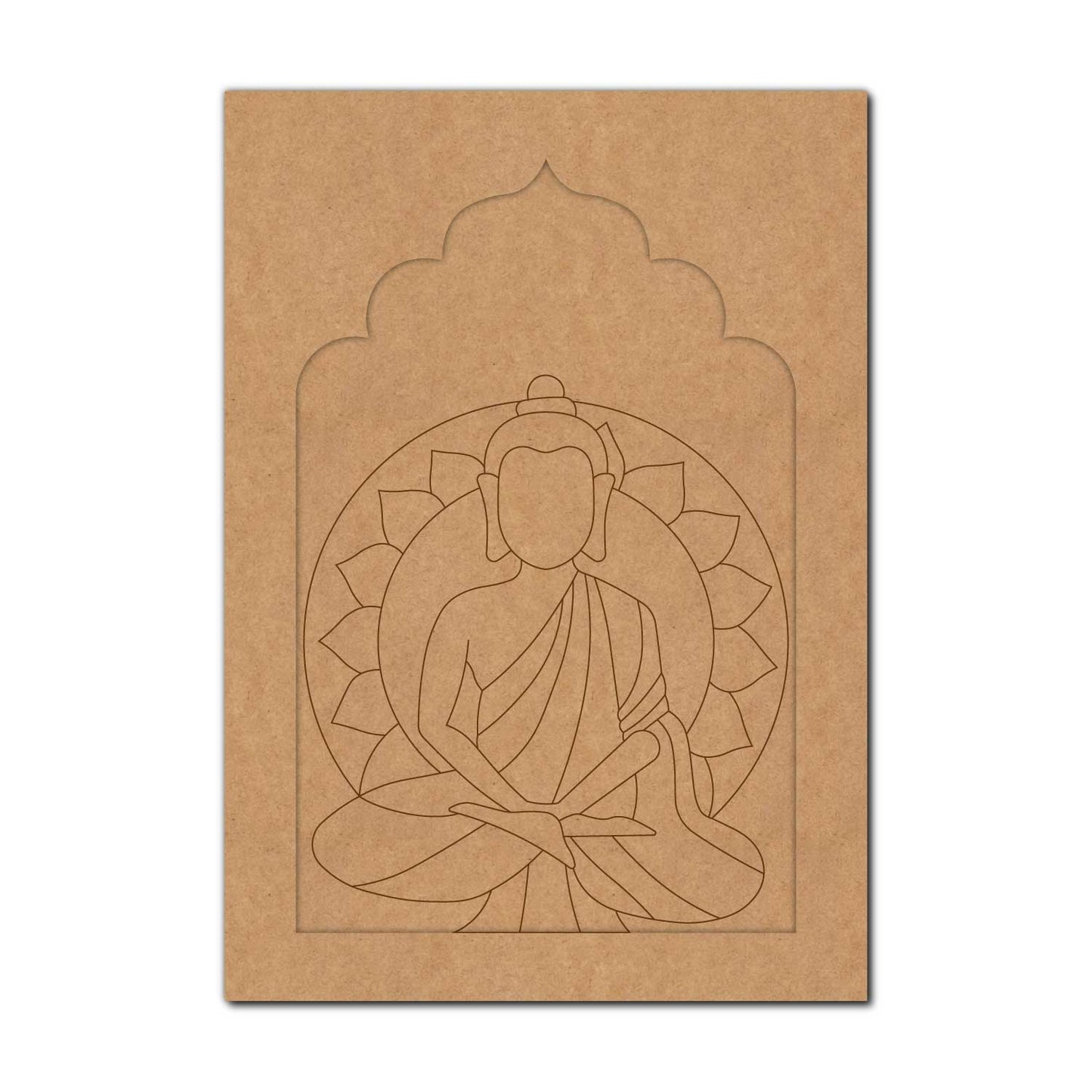 Buddha Jharokha Pre Marked MDF Design 2