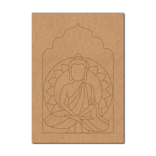 Buddha Jharokha Pre Marked MDF Design 2