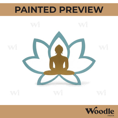 Buddha Lotus Cutout MDF Design 4