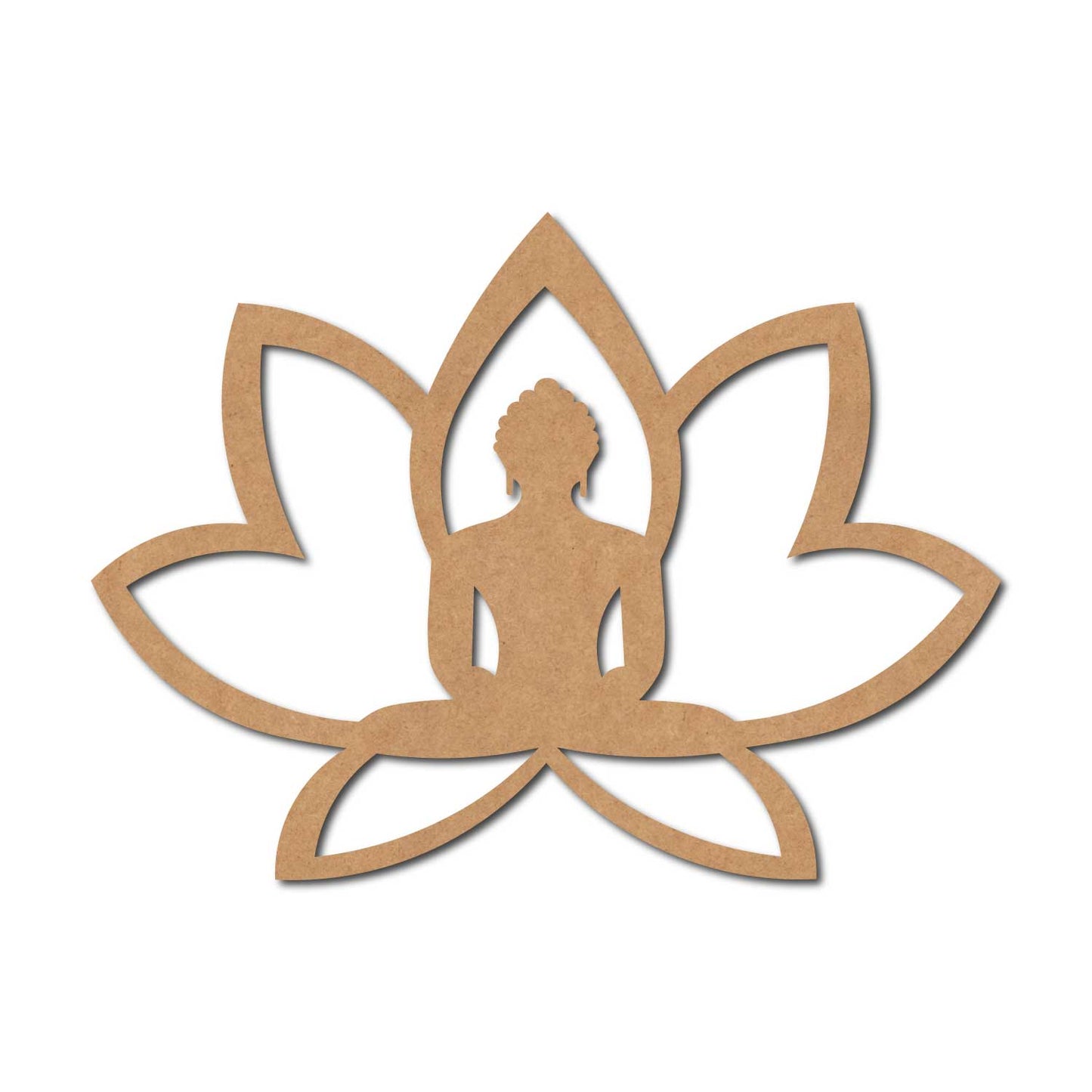 Buddha Lotus Cutout MDF Design 4