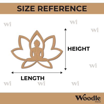 Buddha Lotus Cutout MDF Design 4