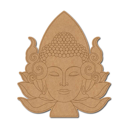 Buddha Lotus Pre Marked MDF Design 1