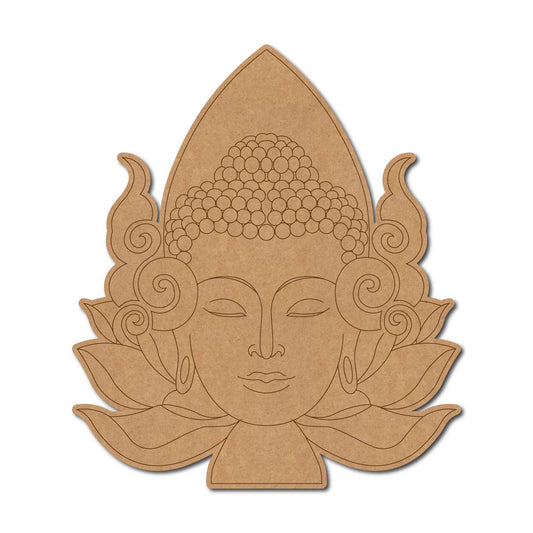 Buddha Lotus Pre Marked MDF Design 1