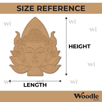 Buddha Lotus Pre Marked MDF Design 1
