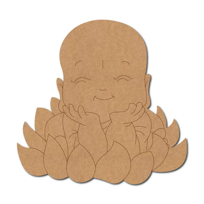 Buddha Lotus Pre Marked MDF Design 2