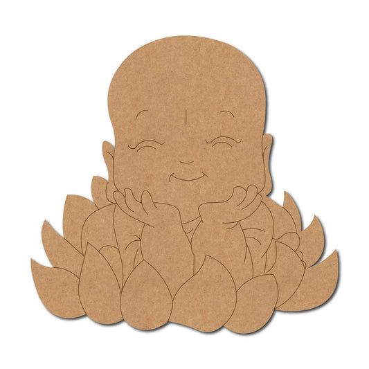 Buddha Lotus Pre Marked MDF Design 2