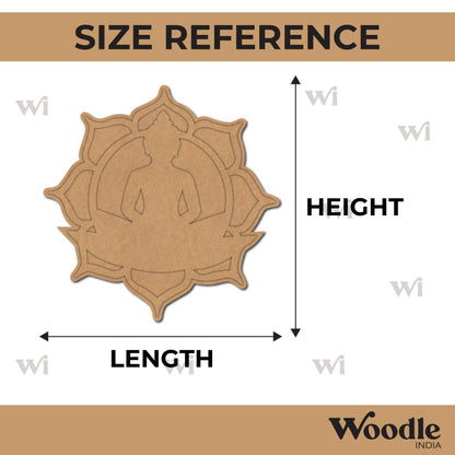 Buddha Mandala Cutout Base MDF Design 1
