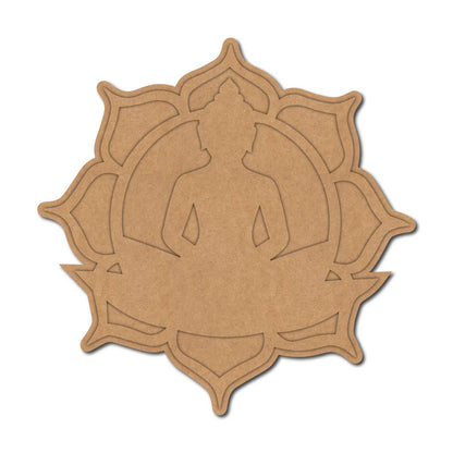 Buddha Mandala Cutout Base MDF Design 1