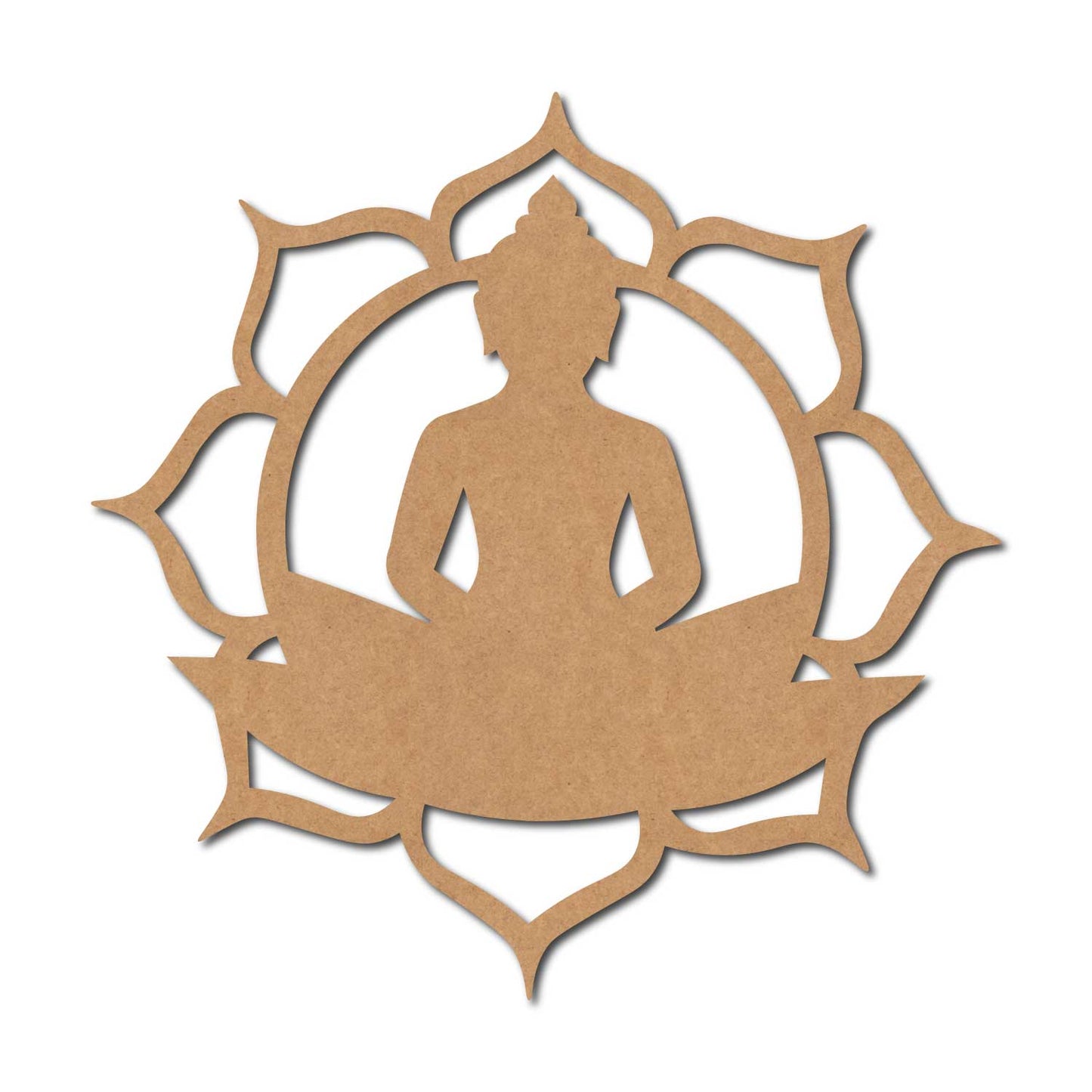 Buddha Mandala Cutout MDF Design 1