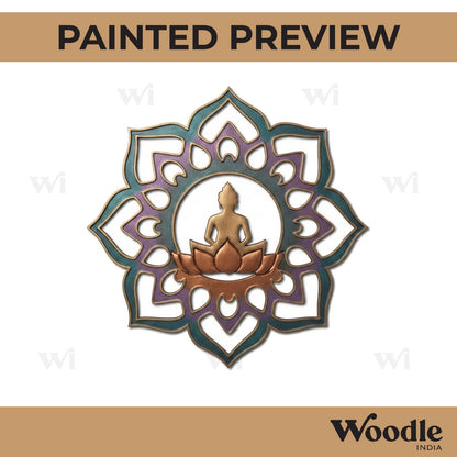 Buddha Mandala Cutout MDF Design 2