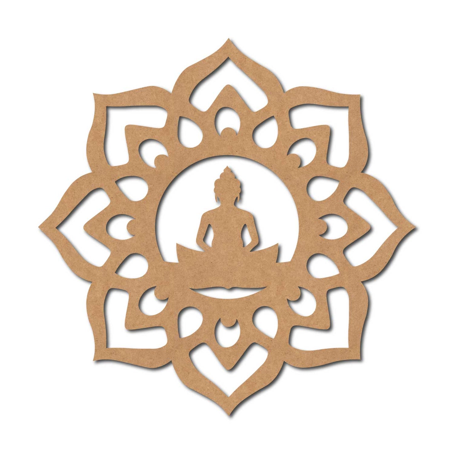 Buddha Mandala Cutout MDF Design 2