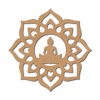 Buddha Mandala Cutout MDF Design 2
