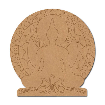 Buddha Mandala Pre Marked Base MDF Design 1