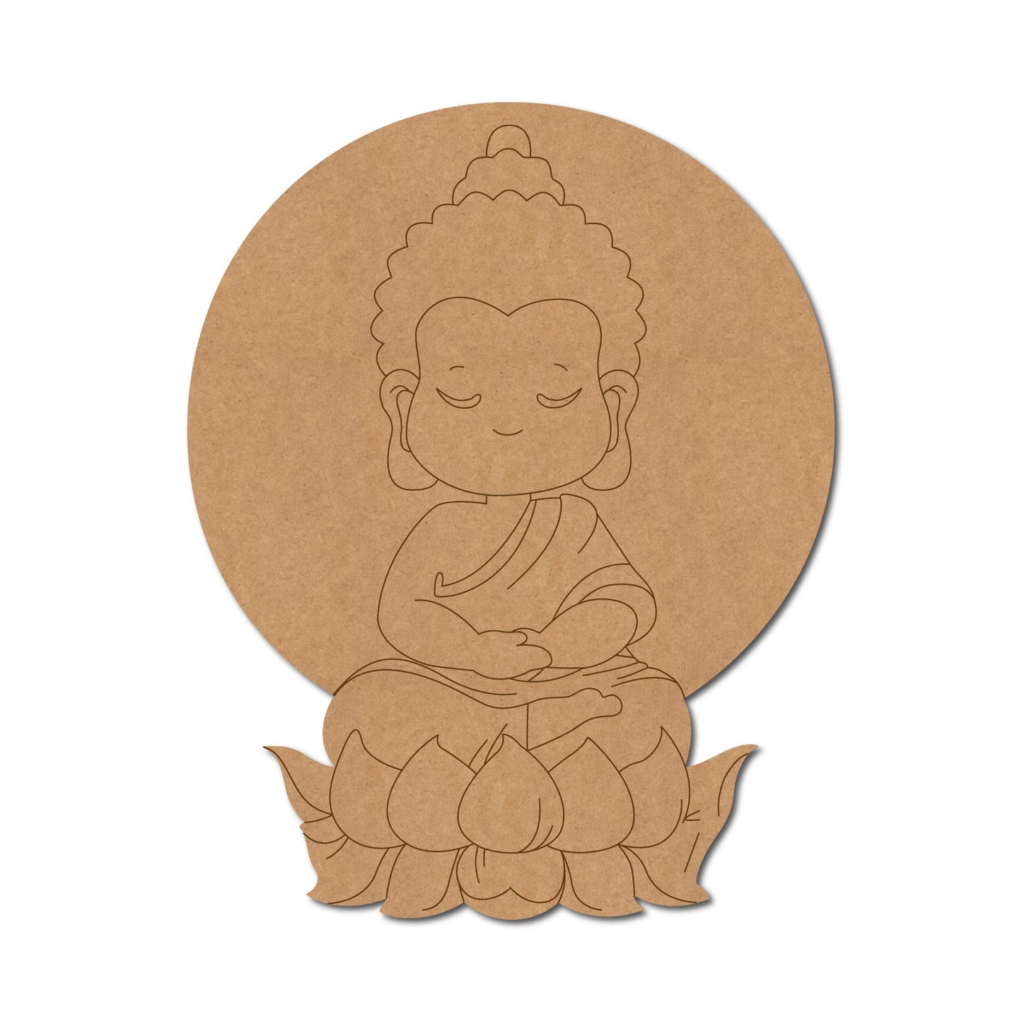 Buddha Pre Marked MDF Design 1