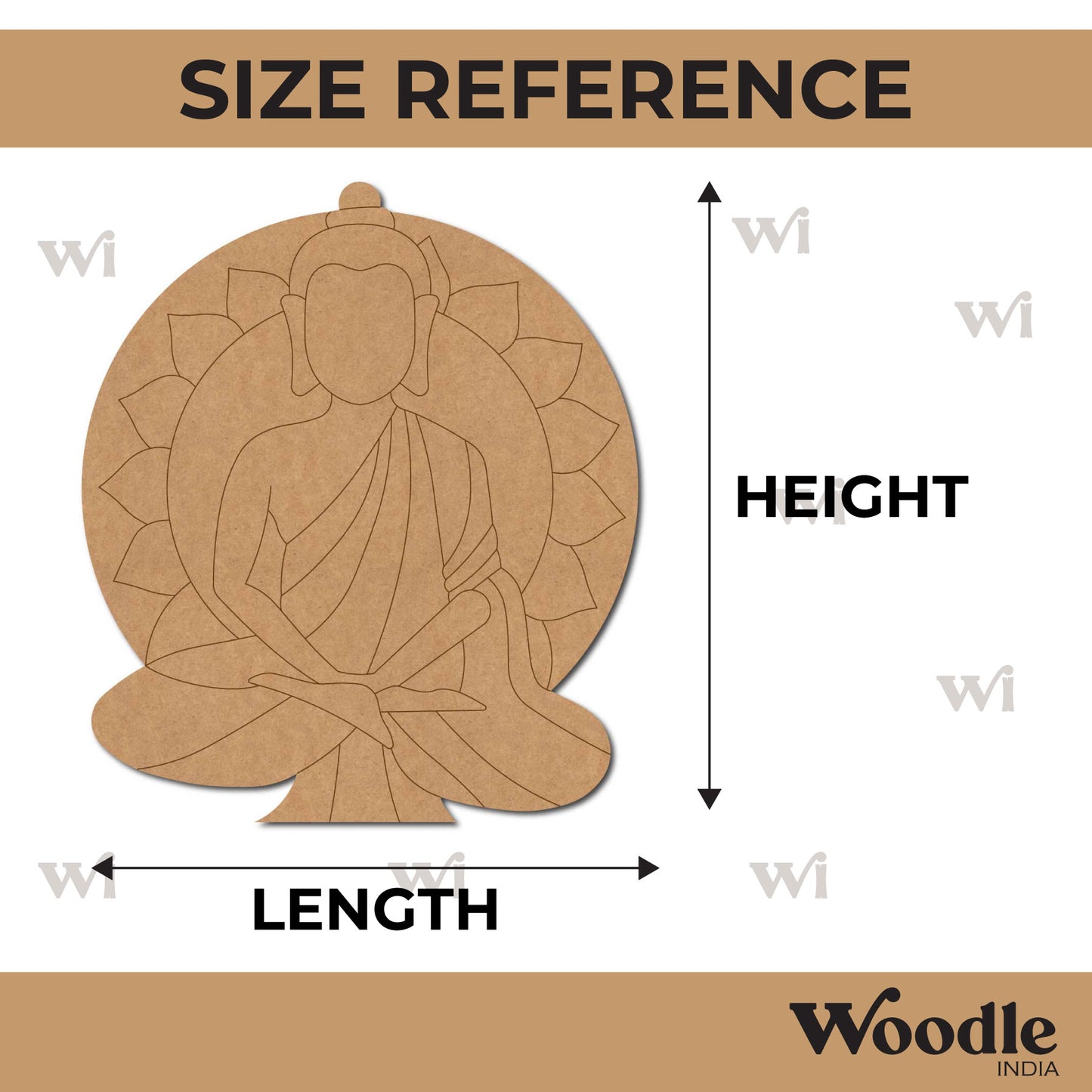 Buddha Pre Marked MDF Design 11