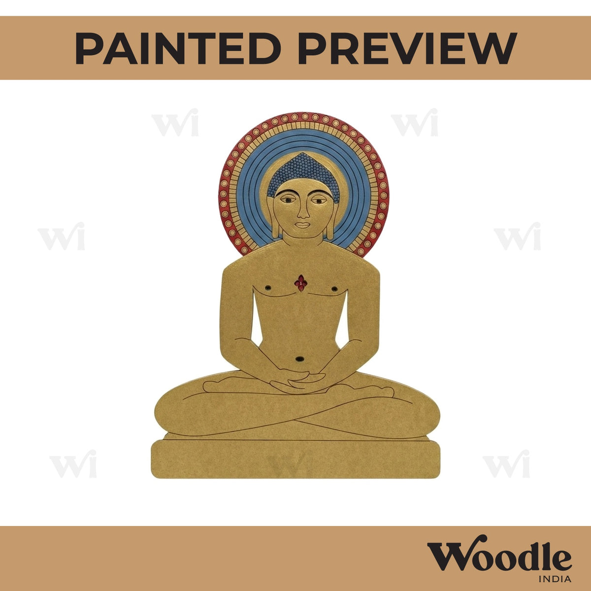 Buddha Pre Marked MDF Design 5