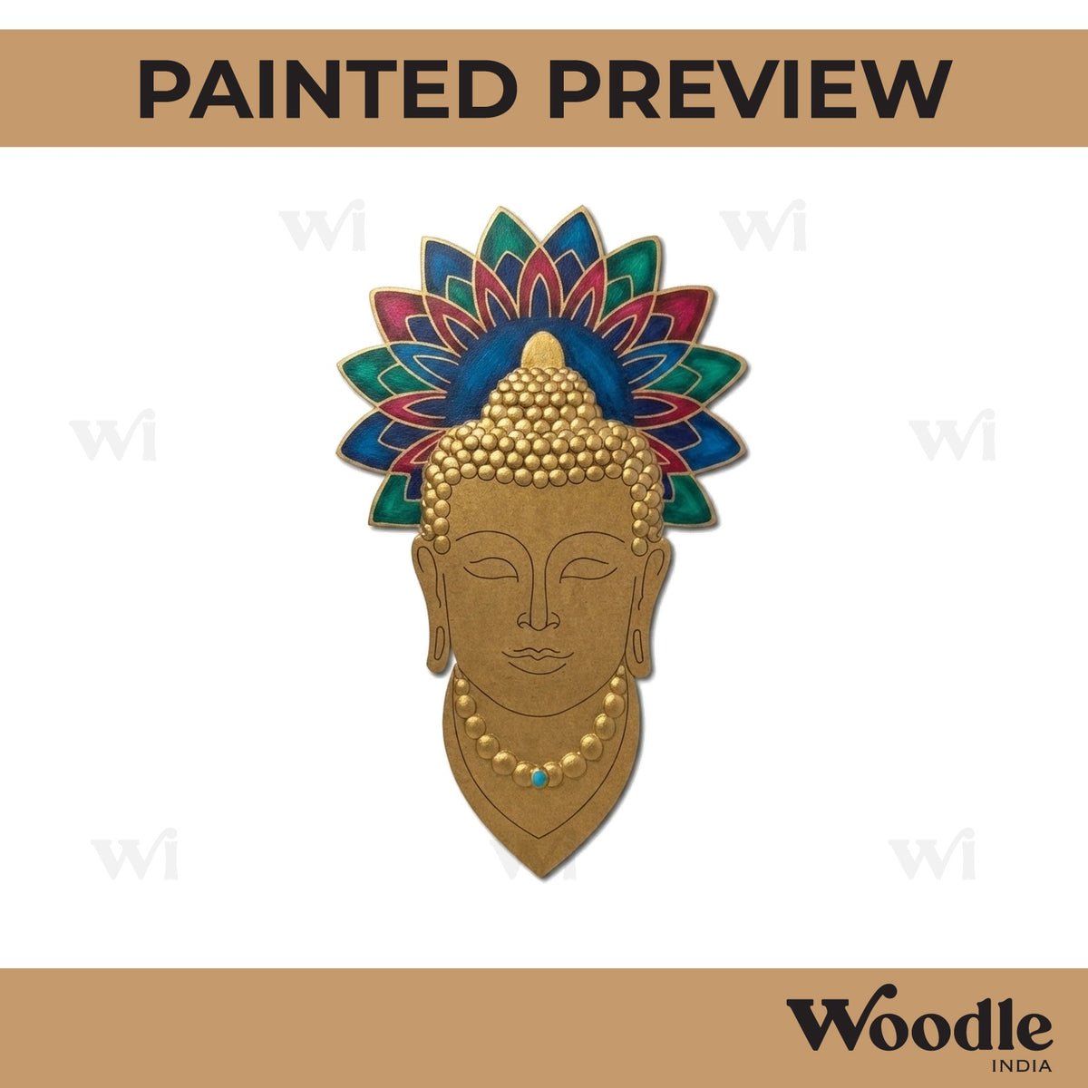 Buddha Pre Marked MDF Design 8