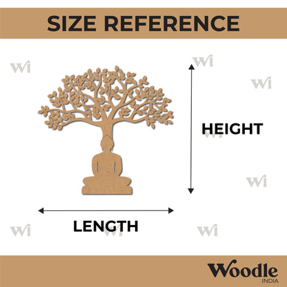 Buddha Under Tree Pre Marked MDF Design 1
