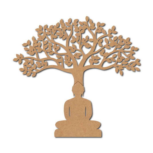Buddha Under Tree Pre Marked MDF Design 1