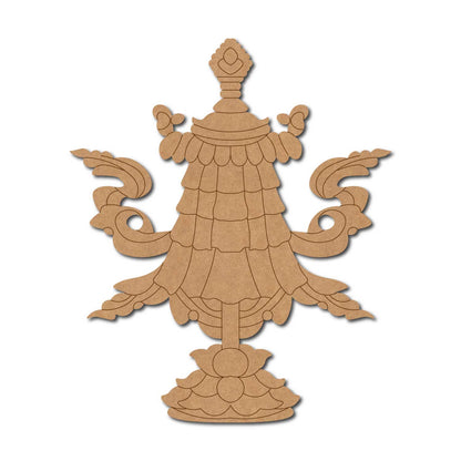 Buddhism Symbol Parasol Pre Marked MDF Design 1