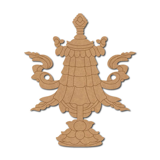 Buddhism Symbol Parasol Pre Marked MDF Design 1