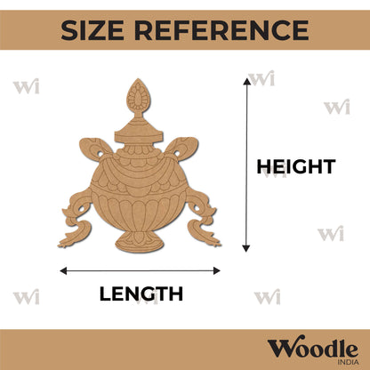 Buddhism Symbol Vase Of Treasure Pre Marked MDF Design 1