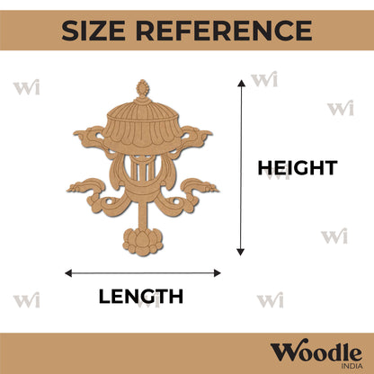 Buddhism Symbol Victory Banner Pre Marked MDF Design 1