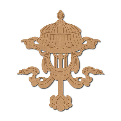 Buddhism Symbol Victory Banner Pre Marked MDF Design 1
