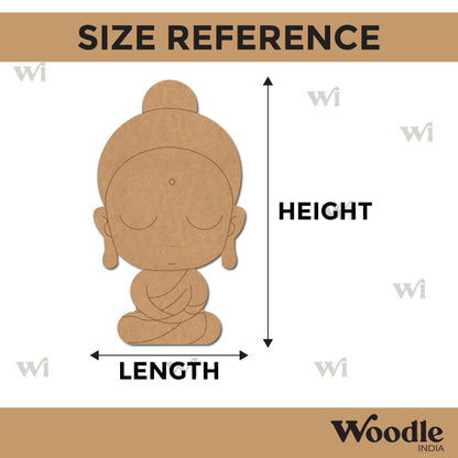 Buddhist Monk Pre Marked MDF Design 1