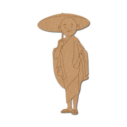 Buddhist Monk Pre Marked MDF Design 2