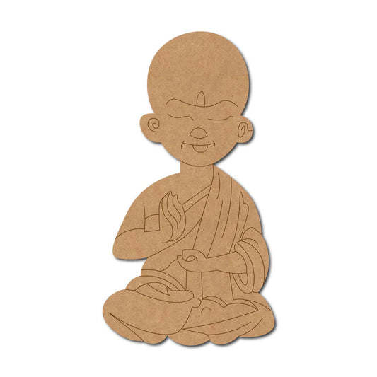 Buddhist Monk Pre Marked MDF Design 3