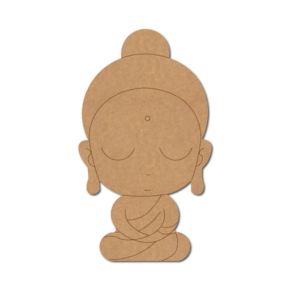 Buddhist Monk Pre Marked MDF Design 1