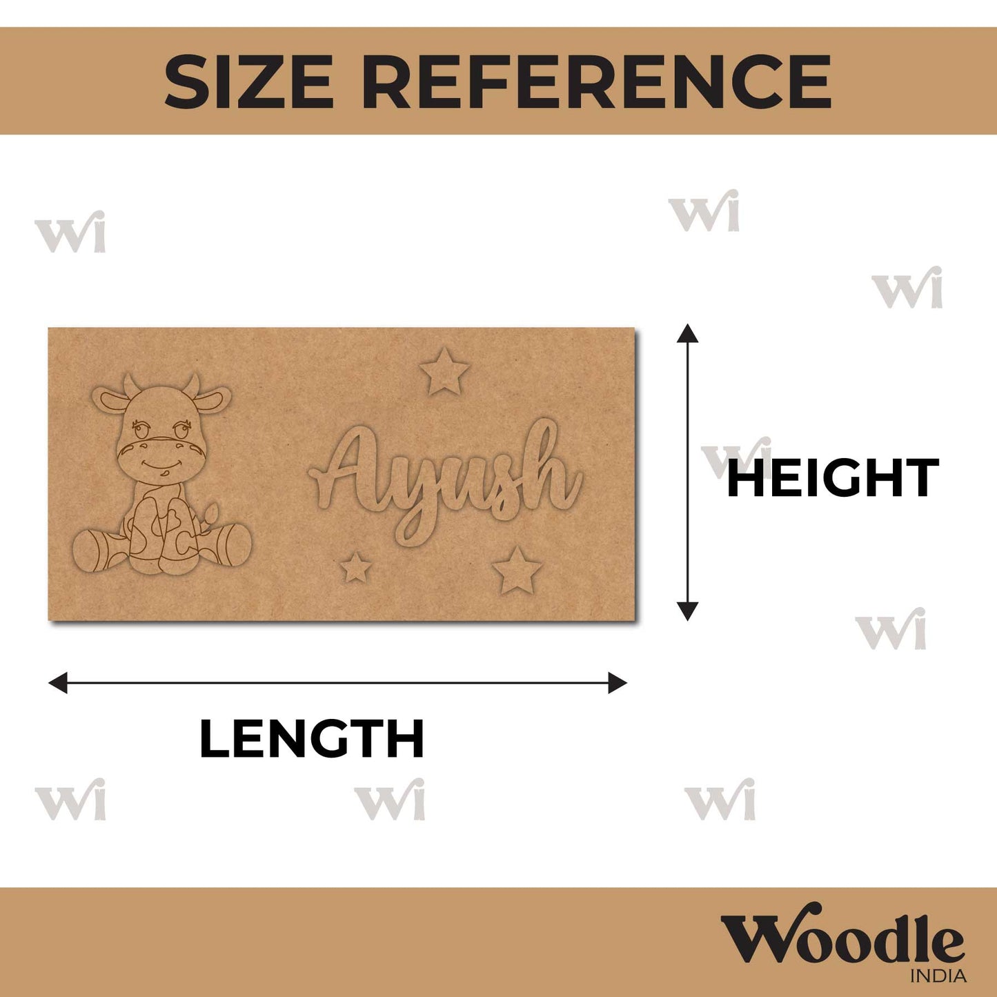 Buffalo Kids Nameplate MDF Design 1