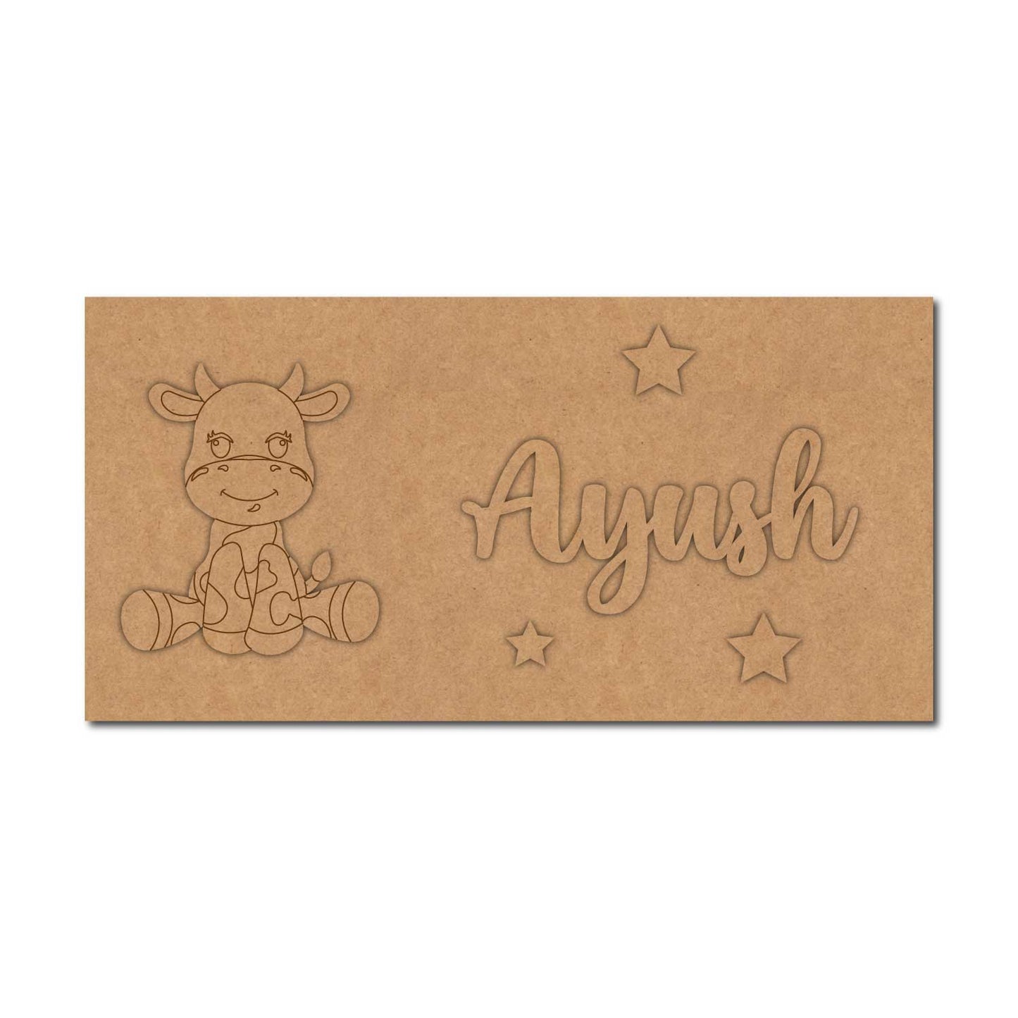 Buffalo Kids Nameplate MDF Design 1
