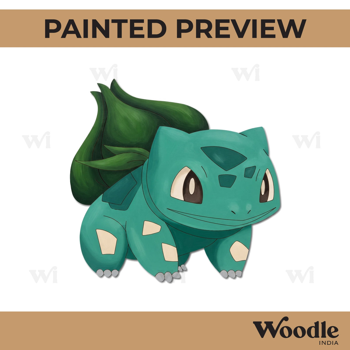 Bulbasaur Pokemon Pre Marked MDF Design 1