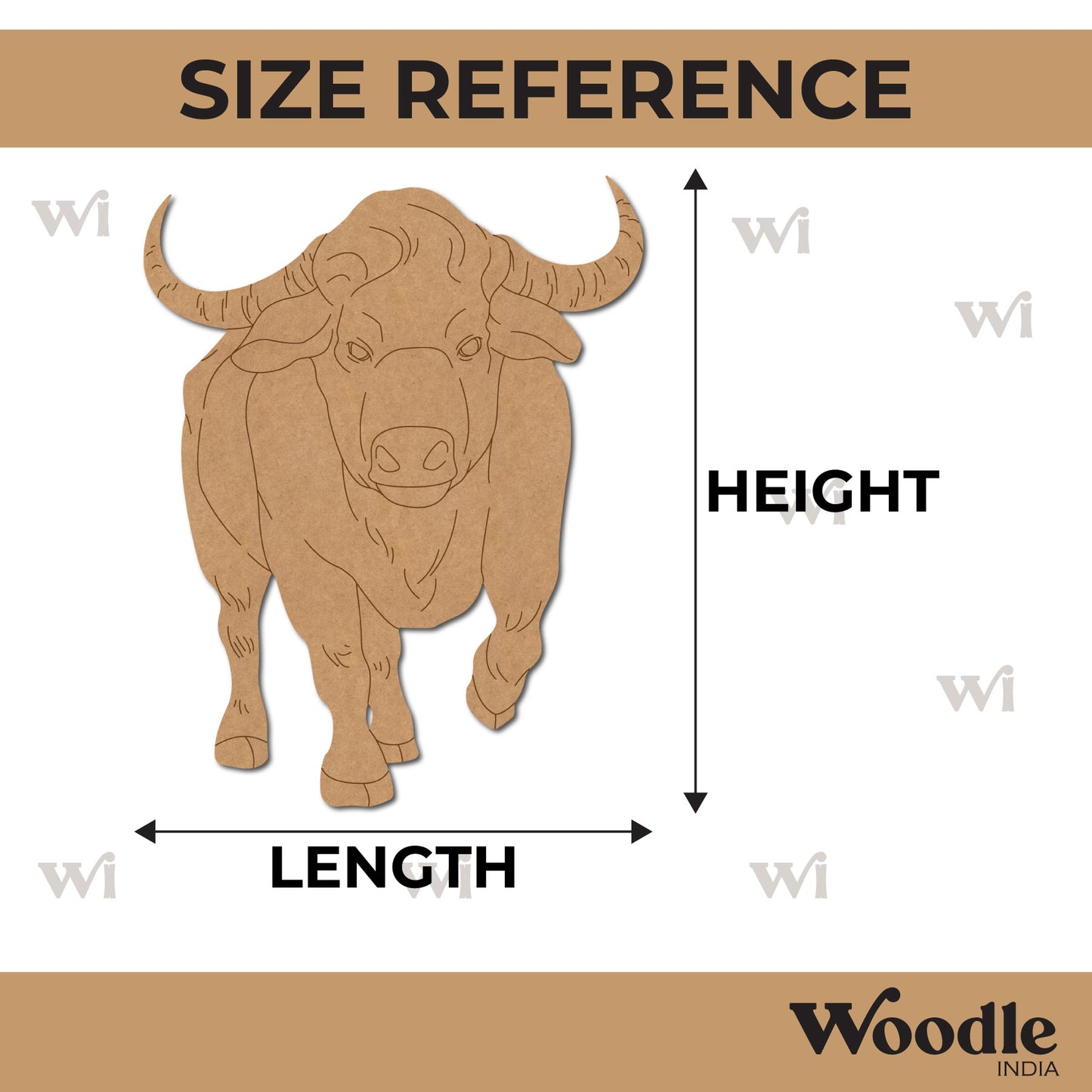 Bull Pre Marked MDF Design 1