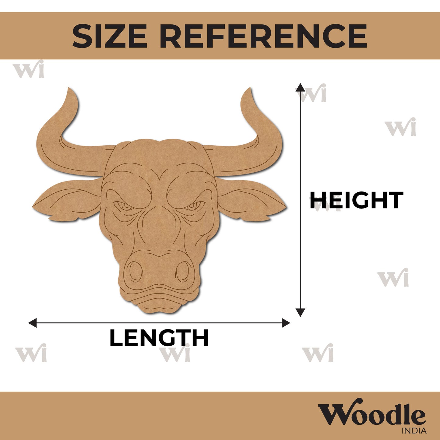 Bull Pre Marked MDF Design 4