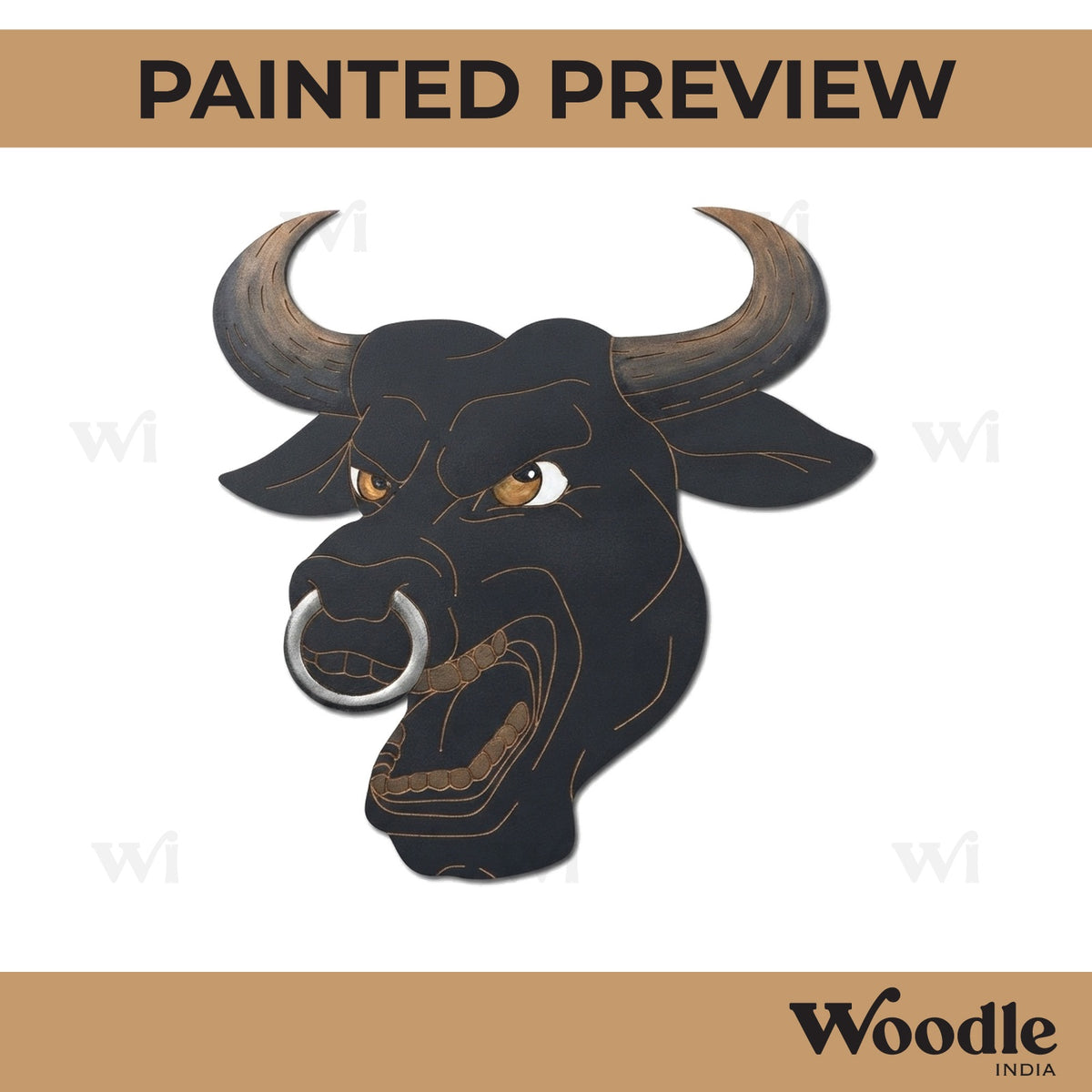 Bull Pre Marked MDF Design 5