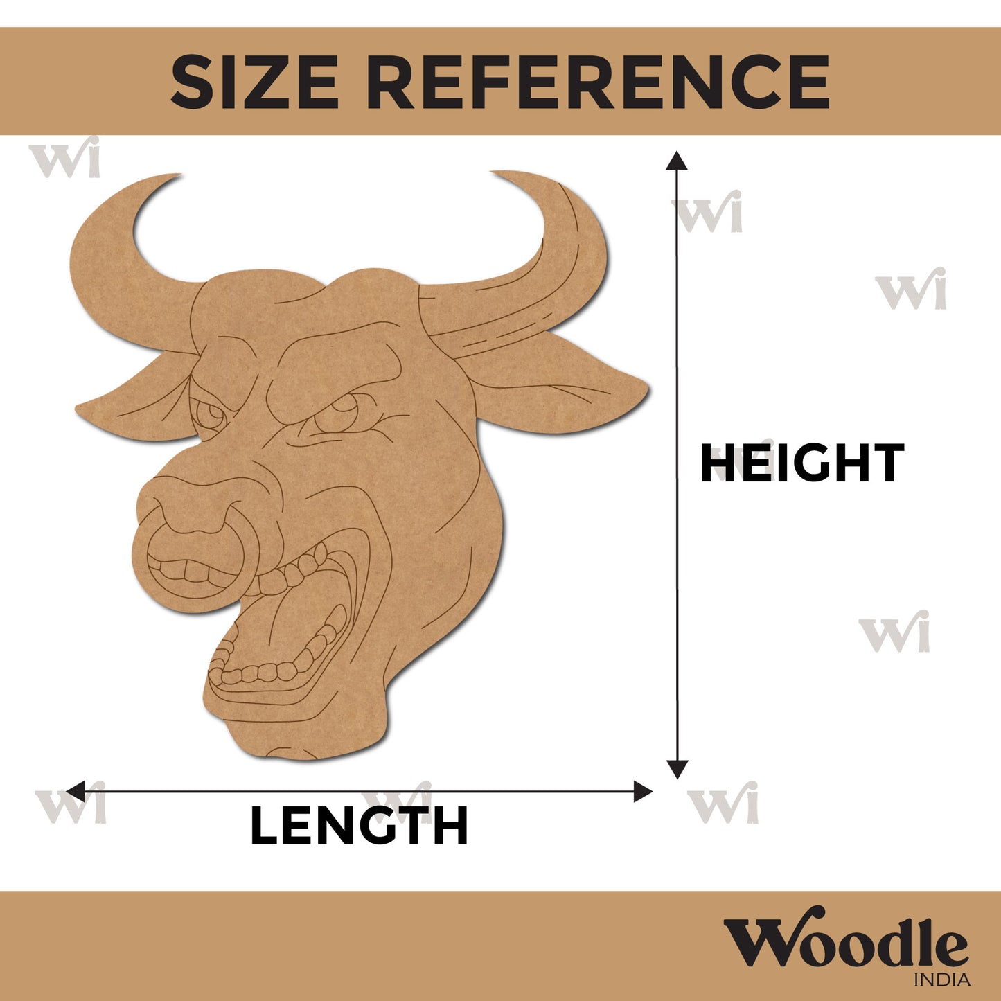 Bull Pre Marked MDF Design 5