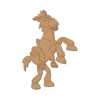 Bullseye Horse Toy Story Pre Marked MDF Design 1