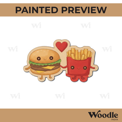 Burger Fries Pre Marked DMF Design 1
