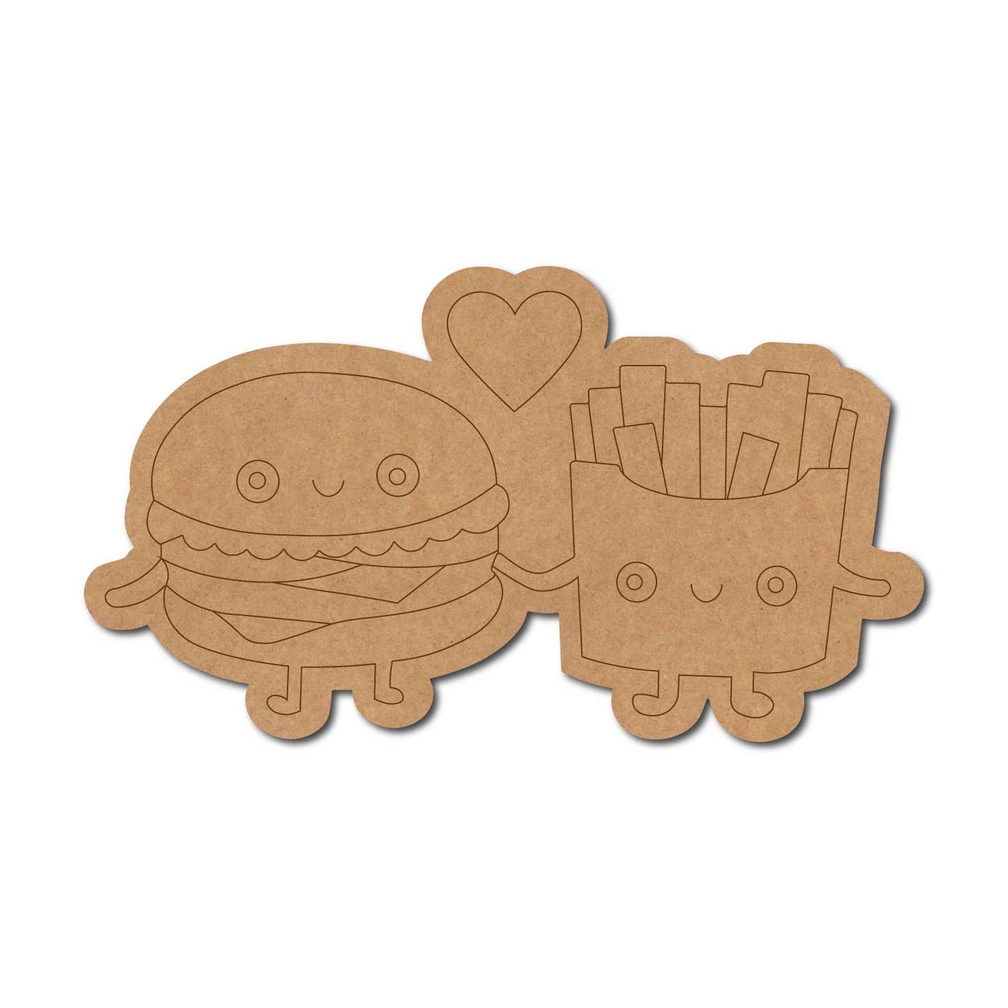 Burger Fries Pre Marked DMF Design 1