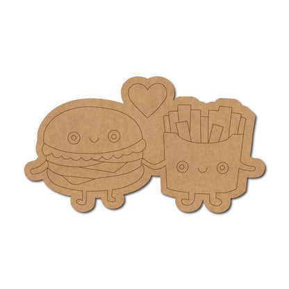 Burger Fries Pre Marked DMF Design 1