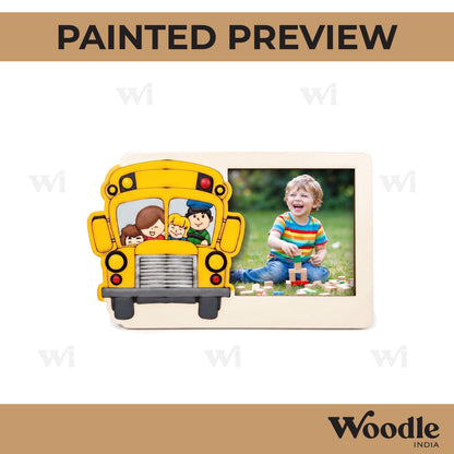 Bus Three Layered Photo Frame MDF Design 1