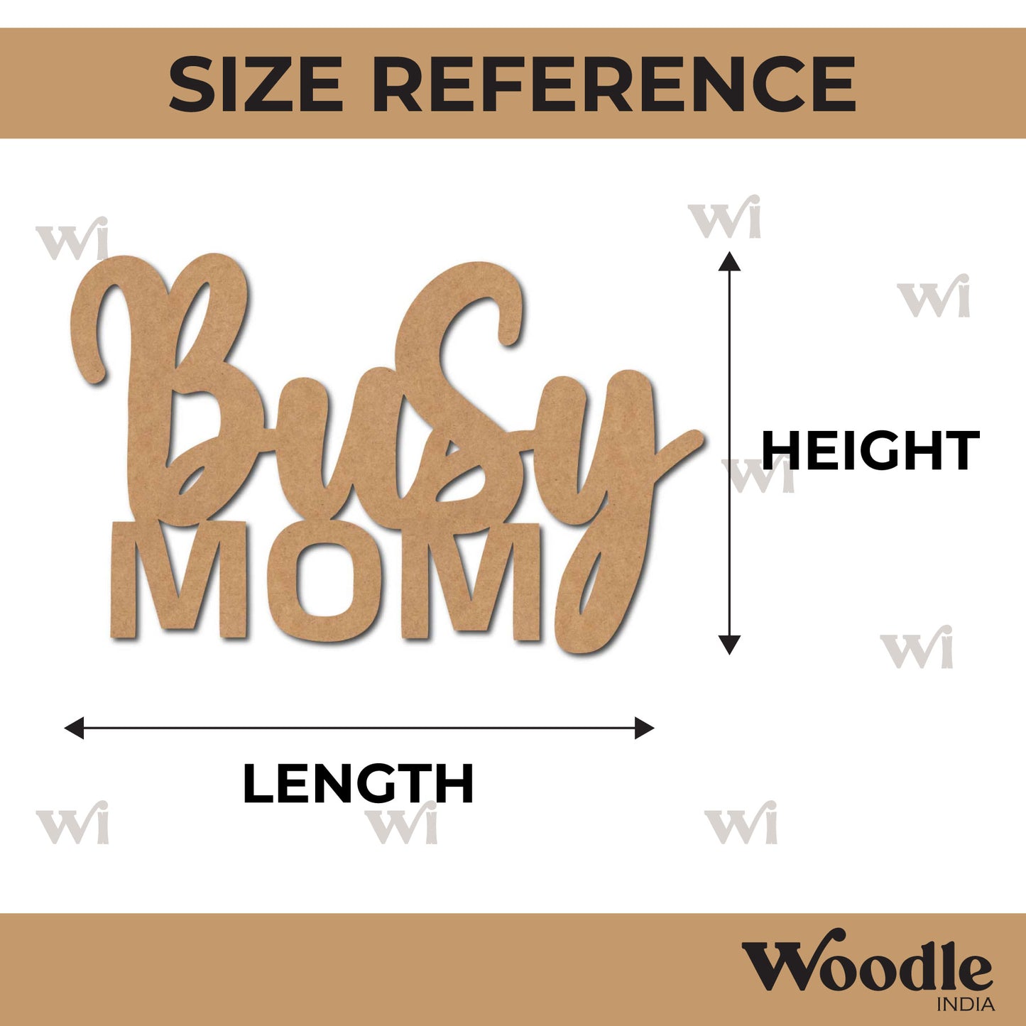 Busy Mom Cutout MDF Design 1