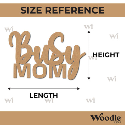 Busy Mom Cutout MDF Design 1