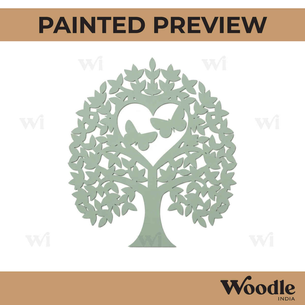 Butterflies Tree Cutout MDF Design 1