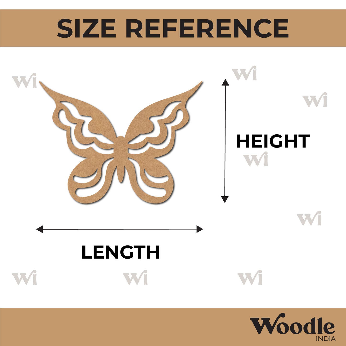 Butterfly Cutout MDF Design 20