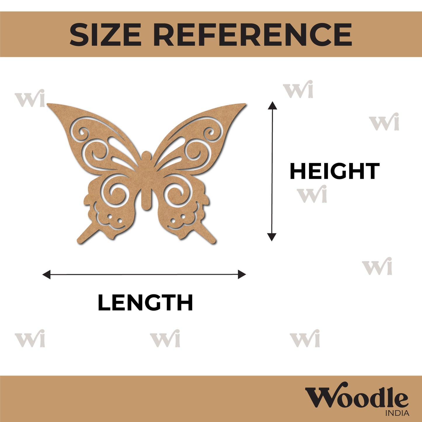 Butterfly Cutout MDF Design 23