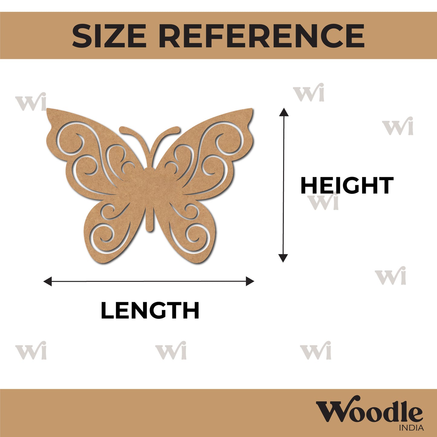 Butterfly Cutout MDF Design 25
